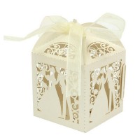 Laser Cut Wedding Favor Candy Box