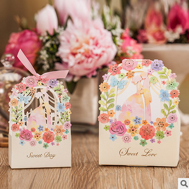 fashionable paper candy box for wedding gifts