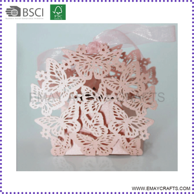 3D Customize Wedding Gift Favor Butterfly Candy Boxes