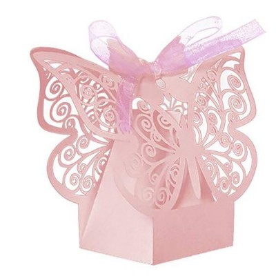 Lace Rose Wedding Favor Candy Box